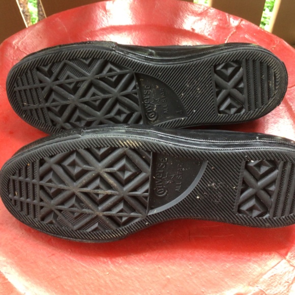 CONVERSE Black Leather and Patent Leather Shoe…MINT condition - Picture 3 of 5